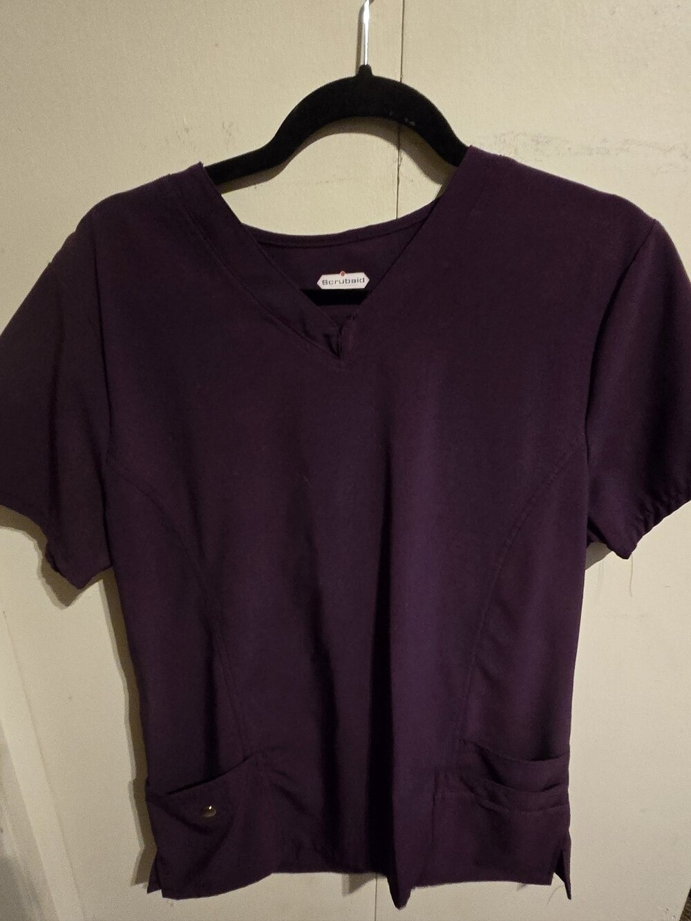 Cherokee Purple V-Neck Short Sleeve Scrub Top